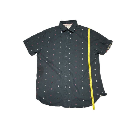 Denim & Flower‎ Men’s Ricky Singh Short Sleeve Shirt Size Medium anchors - Picture 3 of 9